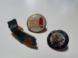 IACP PINS ASSORTED - (2) SAN DIEGO (1) BOSTON