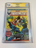 INHUMANS #1 - CGC SIGNATURE SERIES 9.4 (GEORGE PEREZ) UK PRICE VARIANT )