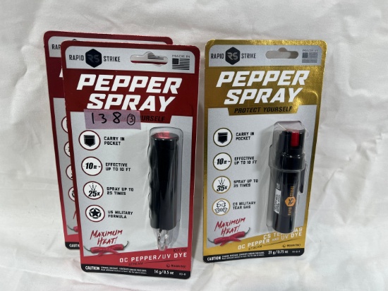 RAPID STRIKE PEPPER SPRAY - ASSORTED