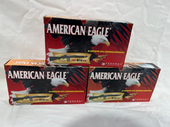 BOXES - FEDERAL AMMUNITION 7.62x51 (168 GRAIN OTM) 20 PER BOX