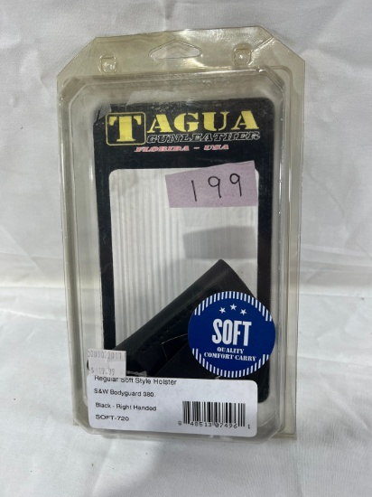 TAGUA GUNLEATHER SOFT STYLE HOLSTER - S&W BODYGUARD 380 - BLACK RH