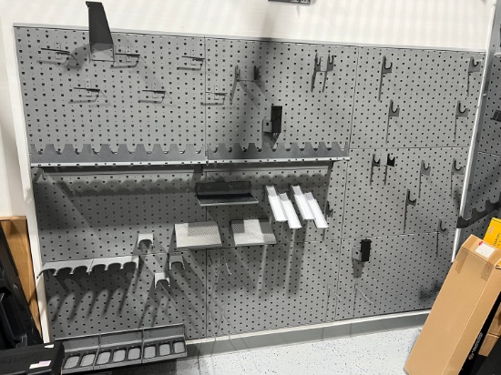 GALLOW TECHNOLOGIES GUN WALL DISPLAY (ADJUSTABLE) WITH AR, RIFLE, PISTOL RA