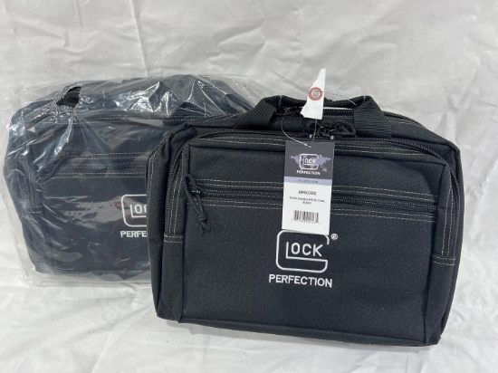GLOCK DOUBLE PISTOL CASES - BLACK