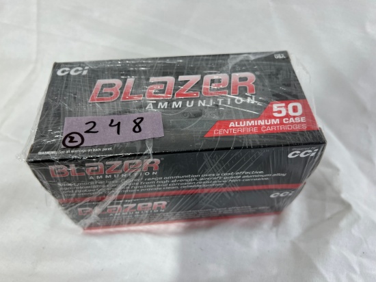 BOXES - CCI BLAZER AMMUNITION - 38 SPECIAL - 125 GRAIN JHP - ALUMINUM CASE