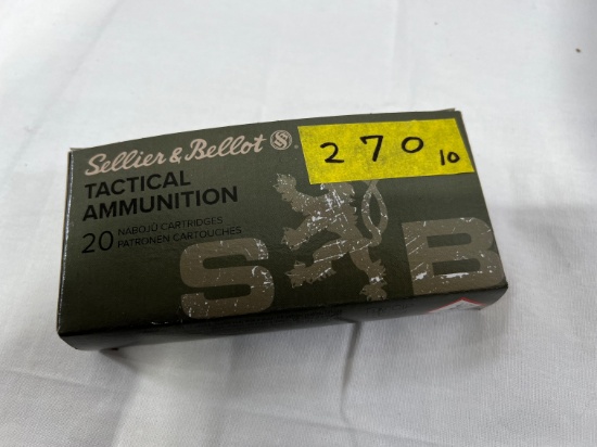 BOXES - SELLIER & BELLOT TACTICAL AMMUNITION 7.62x39 - 124 GRAIN FMJ - (20