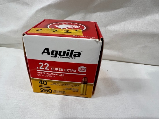 BOXES - AGUILA .22 SUPER EXTRA - 40 GRAIN (250 PER BOX)