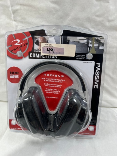 RADIANS COMPETITOR NRR 26 EAR PROTECTION - PASSIVE