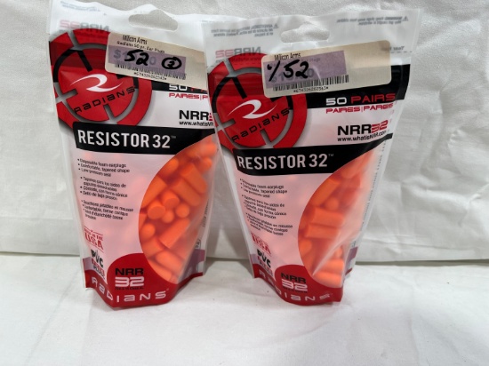 RADIANS (50 PAIRS PER PACK) RESISTOR 32 EAR PROTECTION