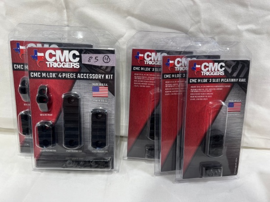 CMC TRIGGERS (2) M-LOCK 4 PIECE ACCESSORY KIT (3) M-LOCK 3 SLOT PICATINNY R