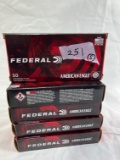 BOXES - FEDERAL AMERICAN EAGLE - 380 AUTO 95 GRAIN FMJ - (50 PER BOX) 250 R