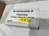 BOXES - WINCHESTER 7.62x51MM - 135 GRAIN SIERRA HP