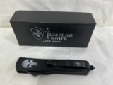 TEMPLAR KNIFE - SLIM FALLEN 440 BLACK TANTO