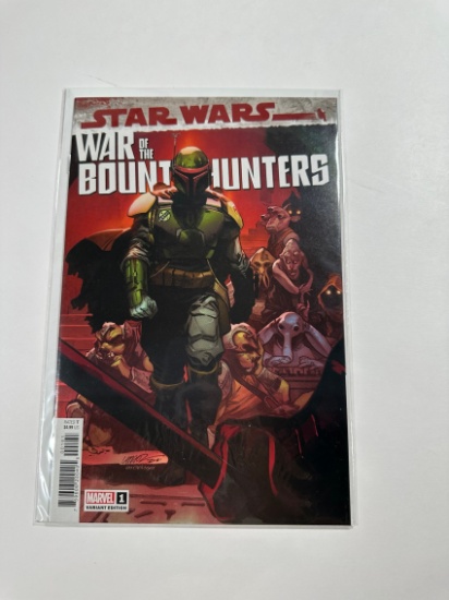 STARWARS WAR OF THE BOUNTY HUNTERS #1 VARIANT EDITION LIN 50 RETAILER INCEN