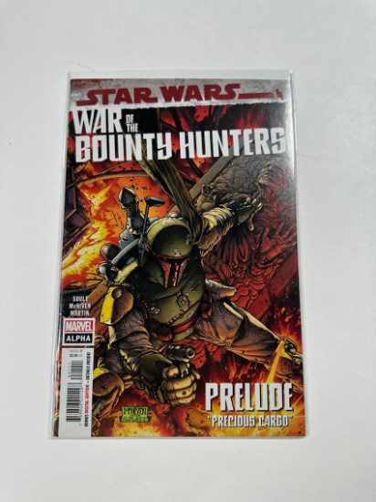 STARWARS WAR OF THE BOUNTY HUNTERS #1 PRELUDE PRECIOUS CARGO MARVEL ALPHA E