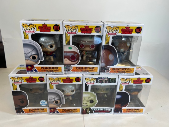 FUNKO POP MOVIES! THE SUICIDE SQUAD: PEACEMAKER #1110 X2 ,POLKA-DOT MAN#111