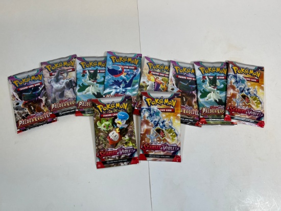 POKEMON TCG BOOSTER PACKS X7 PALADEA EVOLVED X 3 SCARLET AND VIOLET