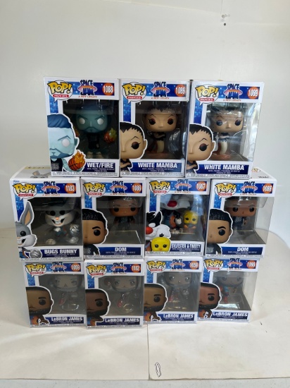 FUNKO POP: WET/FIRE #1088, WHITE MAMBA #1089 X2, BUGS BUNNY #1183, DOM #108