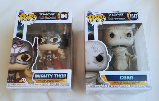 2022 Funko Pop 1043 - Marvel - Thor Love and Thunder - Gorr - and 2022 Funk