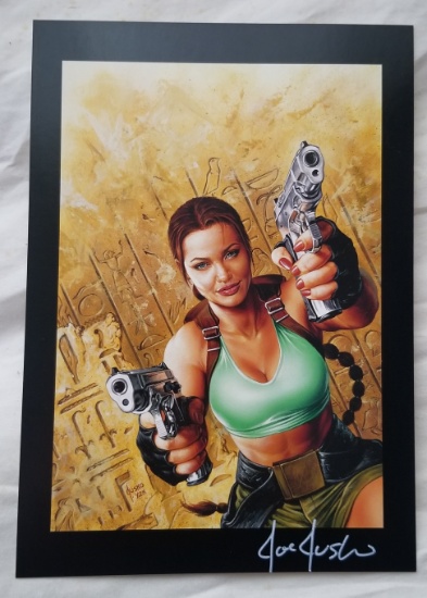 Lara Croft Tomb Raider - Joe Jusko Signed / Autographed 6x9 Lithographs - f