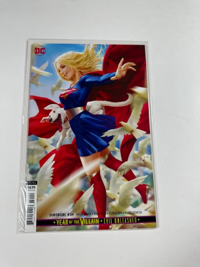 SUPERGIRL #34 VARIANT COVER DC COMICS YEAR OF THE VILLAN EVIL UNLEASHED