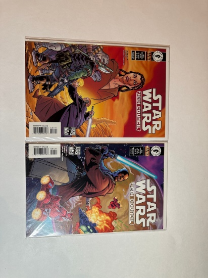STAR WARS JEDI COUNCIL : ACTS OF WAR # 1 OF 4 AND 3 OF 4 DARK HORSE COMICS