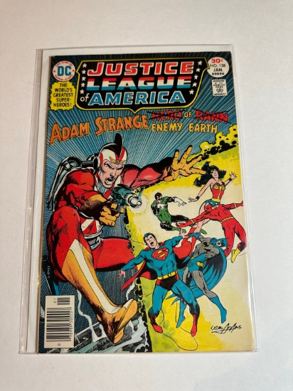 JUSTICE LEAGUE OF AMERICA #138 ADAM STRANGE ENEMY EARTH NEWSTAND EDITION