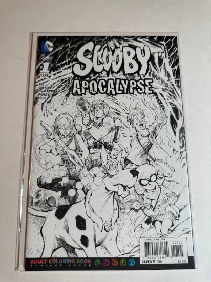 SCOOBY APOCALYPSE #1 ADULT COLORING BOOK VARIANT COVER