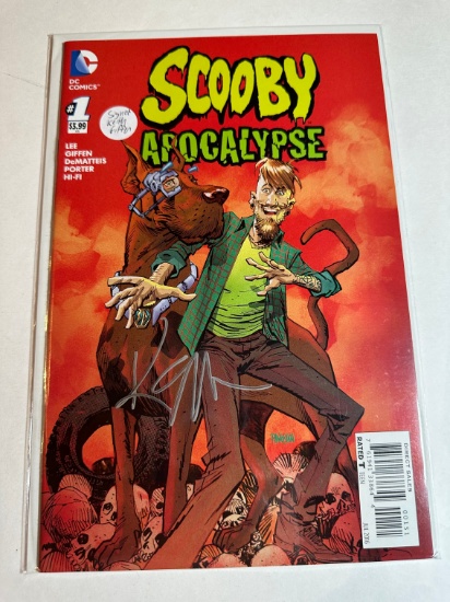 SCOOBY APOCALYPSE #1 AUTOGRAPHED BY KEITH GIFFEN CARDWELL VARIANT COVER