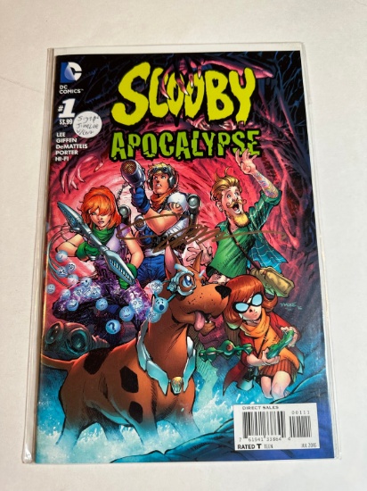 SCOOBY APOCALYPSE #1 AUTOGRAPHED CERTIFICATE #2/100 JIM LEE GOLDEN APPLE