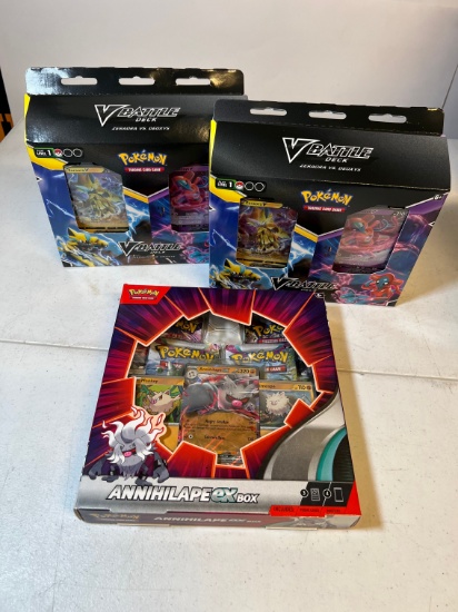 POKEMON TCG V BATTLE BUNDLE BOX ZERAORA VS DEOXYS X 2, POKEMON TCG ANNIHLAP