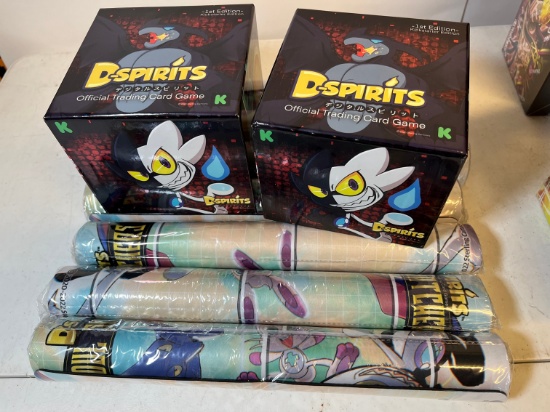 D-SPIRITS KICKSTARTER BOOSTER BOX X2, D-SPIRITS PLAYMATS X7