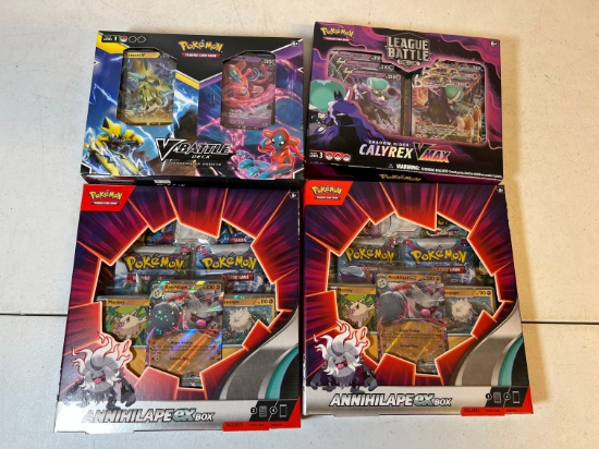 POKEMON TCG ANNIHLAPE EX BOX X2 ,POKEMON TCG V BATTLE BUNDLE BOX ZERAORA VS