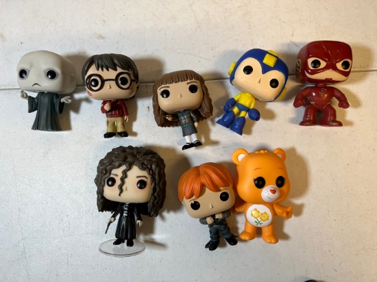 FUNKO (NO BOX) ASSORTED - HARRY POTTER, VOLDEMORT, THE FLASH, RON WEASLEY,