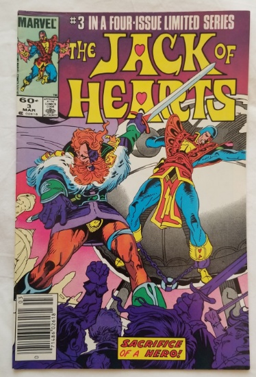 March 1984 Marvel Comics - The Jack of Hearts #3