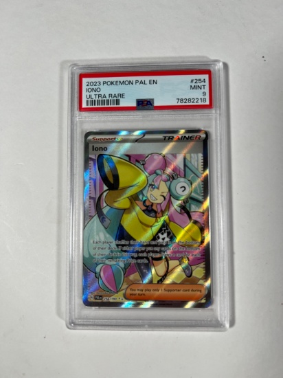 2023 POKEMON IONO ULTRA RARE TRAINER - PSA GRADE MINT 9