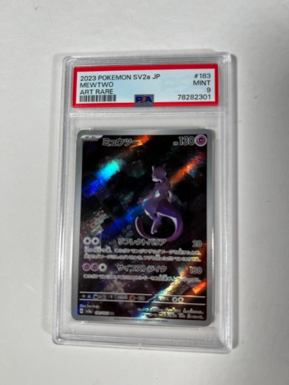 2023 POKEMON SV2a JAPANESE MEWTWO - ART RARE (POKEMON 151) PSA GRADE MINT 9