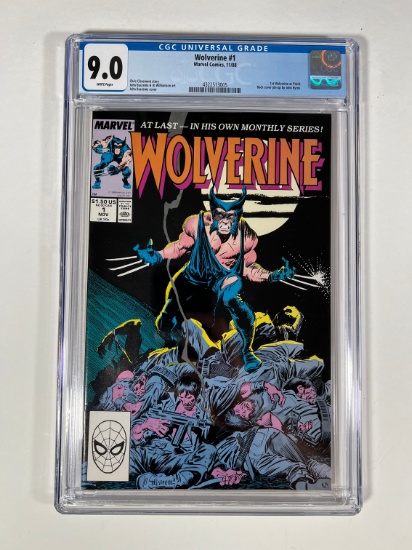 WOLVERINE #1 - CGC GRADE 9.0 - (1ST WOLVERINE AS PATCH - BACK COVER PIN-UP