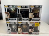 FUNKO POP: JYN ERSO #138, C2-B5 #147, CHIRRUT IMWE #140, FIRST ORDER STORMT
