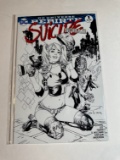 SUICIDE SQUAD DC UNIVERSE REBIRTH #1 MOST GOOD HOBBY BLACK AND WHITE COVER