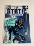 STATIC #1 1ST APPERANCE OF STATIC RARE NEWSSTAND VARIANT