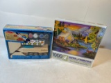 MELISSA AND DOUG JET PLANE, BITS AND PIECES 1000 CAMPING OUT PUZZLE
