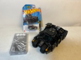 LEGO BATMAN MOBILE, BATMAN METAL BATWING KEYCHAIN, HOTWHEELS BATMAN 3/5