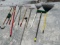 LAWN TOOLS ASSORTED - RACKS, & MORE