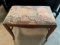WOOD BENCH (UPHOLSTERED WILDERNESS THEMED CUSHION)