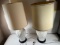 TABLE LAMPS - WHITE CERAMIC BASE - MATCHING