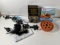 LOT - ASSORTED ITEMS - VHS, MOSQUITO REPELLING COILS, DÉCOR, PUMP, ETC