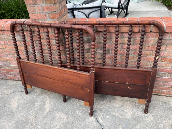 ANTIQUE WOOD HEADBOARDS (TWIN)