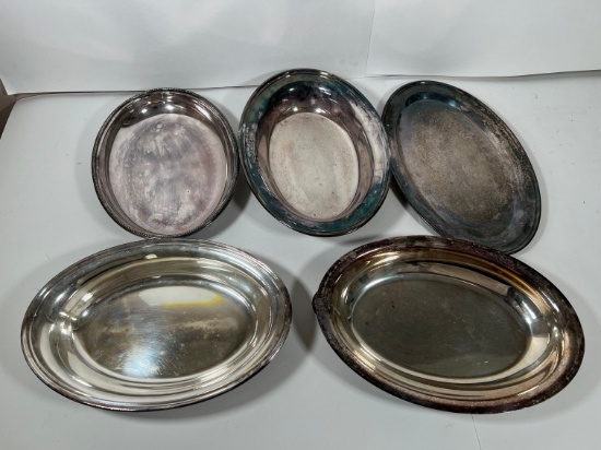 TRAYS ASSORTED - GORHAM, SILVERPLATE, ETC