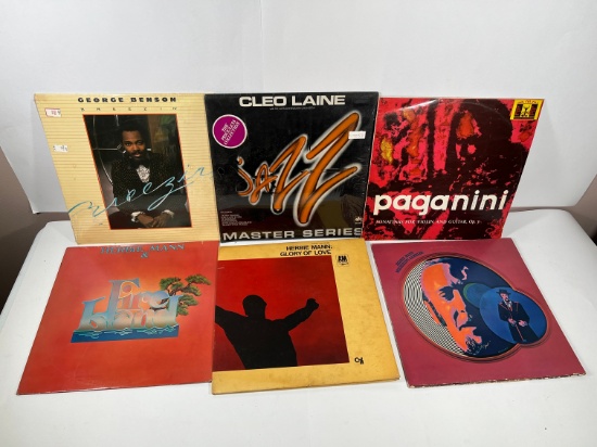 RECORDS - LP - ASSORTED - GEORGE BENSON, LEO LAINE, PAGANINI, ETC