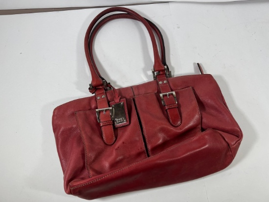 TIGNARELLA LEATHER PURSE - RED